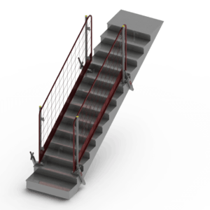 MESH BARRIER ON THE STAIRS