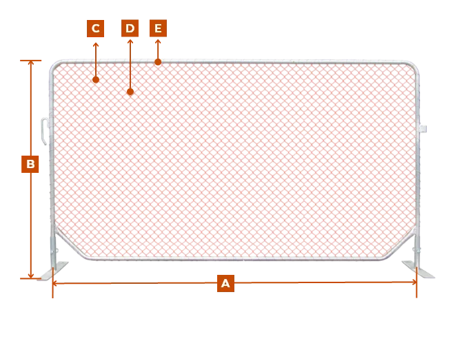 New Zealand PVC Coated Temporary Fence Specifications