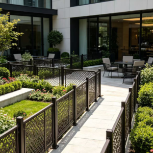 Hotel Courtyard Landscape Fence