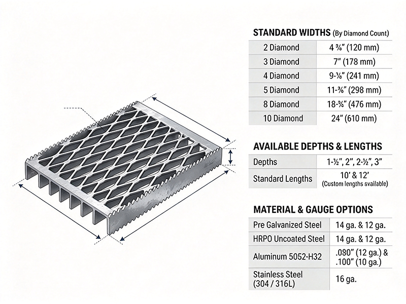 Specifications for Grip Strut Plank Safety Grating