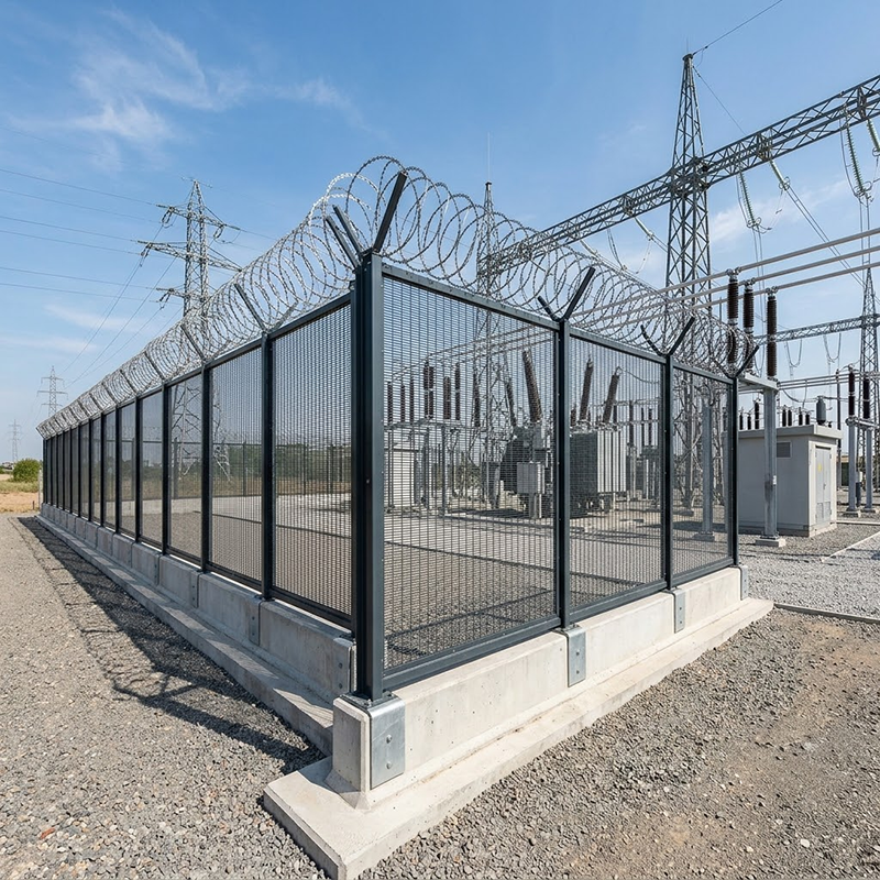 substation-crash-rated-security-fencing